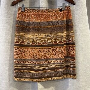 Vintage Central Falls Aztec Southwestern Mini Skirt Size‎ 8